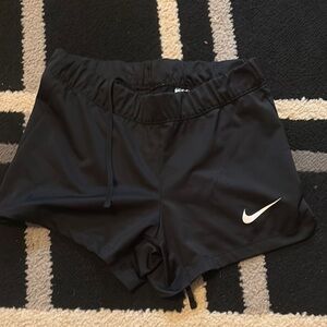 Nike Black Athletic Shorts with Elastic Waistband